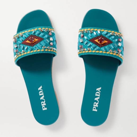 prada crystal-embellished-embroidered-canvas - Picture 1 of 1